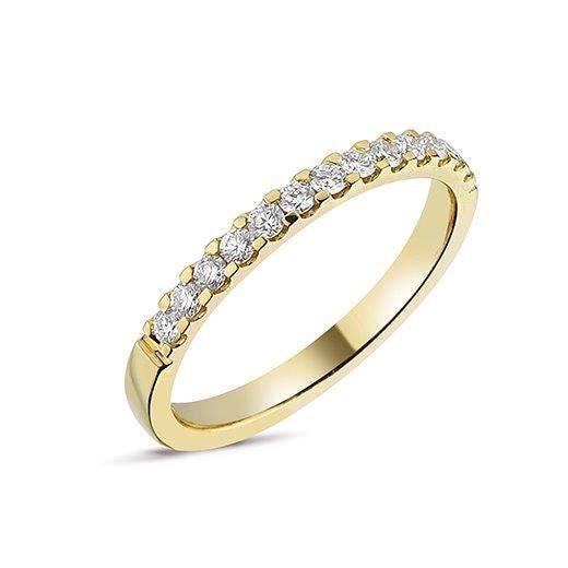 Eksklusiv Nuran alliancering i 14 kt guld med 0,26 ct diamanter